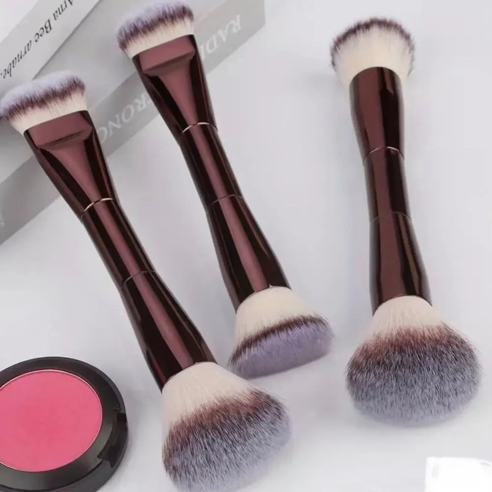 Dual End Makeup Brush Set Trio, New, for Liquids Creams & Powders
